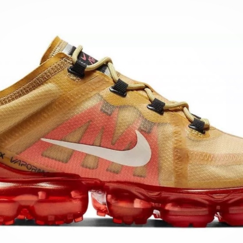 Nike Air VaporMax 2019 Crimson Gold Men's Size 10 - Picture 6 of 7